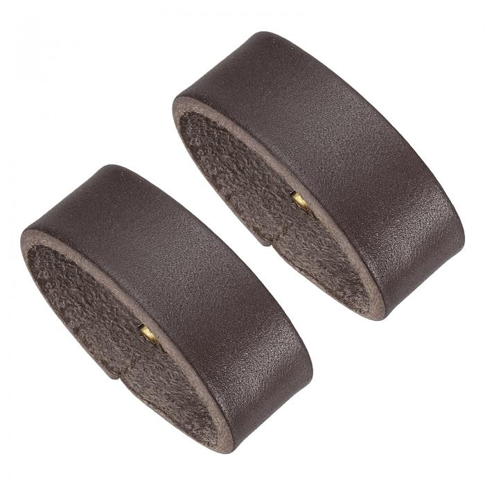 PATIKIL レザーループキーパー 2パックのレザーループベルトキーパーループリテーナ ーストラップ 1.5"..