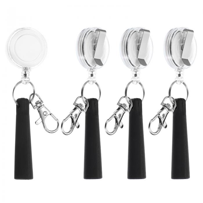 PATIKIL 引き出し可能なペンホルダー 4個セット 引き出し式ペン・鉛筆ホルダー 弾性シリコングリッ プ..