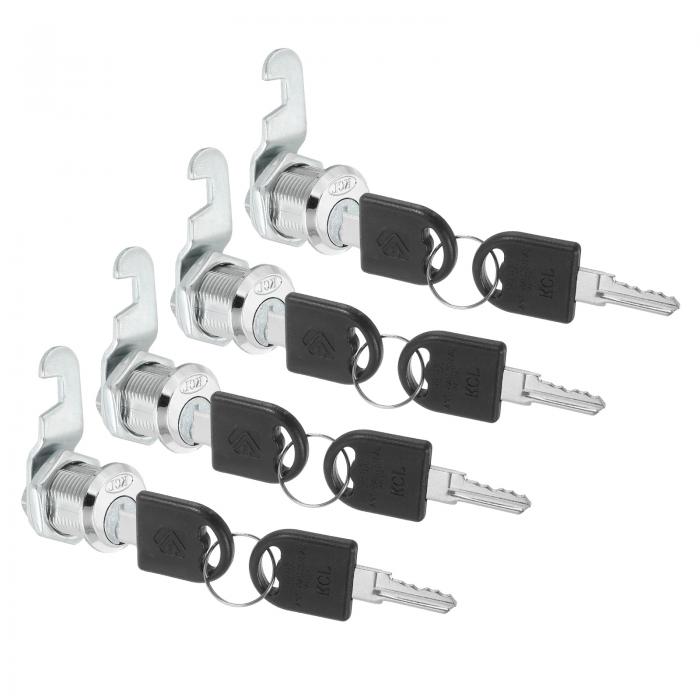 PATIKIL キャビネット引き出しロック 鍵付き 4個セット 13/16