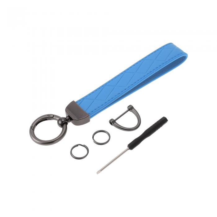 Partuto 1セットのユニバーサルカーキーチェーン - 耐久性のあるカーキーチェーンリング付きのカーホー..