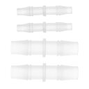 A ABSOPRO 真空チューブコネクタ 3/16" 3/8" 4個 2サイズのプラスチックホースバーブフィッティングアソートメント PP クリア 1セット