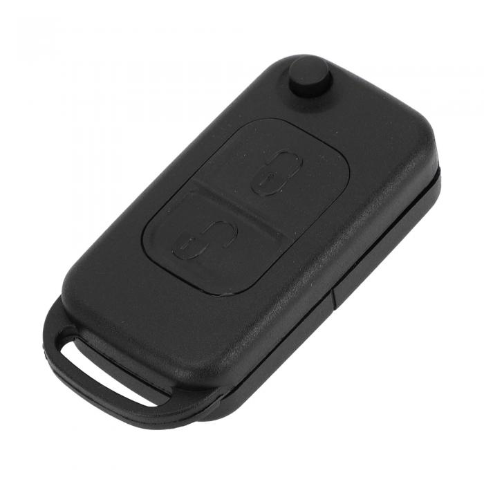 A ABSOPRO 2ボタンキーシェルケースキーレスエントリーリモートキーキーフォブ交換ケースMercedesに対応 Benzに対応 SLKクラスE113 W168 W202 W203