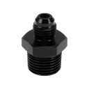 A ABSOPRO メスフレアリデューサーホースフィッティングアダプターTF AN6 1/2 NPT燃料ラインコネクターアルミニウムブラック(2)