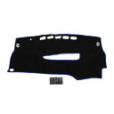 TUCKBOLD トヨタ プリウス 30系 ダッシュボードマット PRIUS XW30 ZVW30 ZVW35 2005-2015用 車内 ダッシュボードカバー 保護マット インテリア 内装 カスタム パーツ アクセサリー 日焼け防止/映り込み防止/傷防止/ズレ防止 ポリエステル素材 ブラック ブルーライン 1Pセット(2)