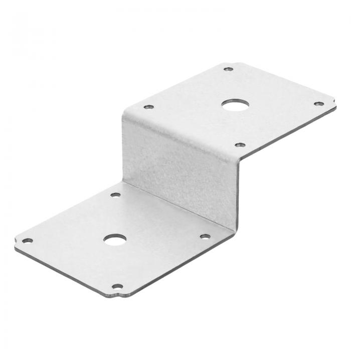 10個 Zブ ラケット 重いデューティスチールZ字型コーナーブ ラケット ダブル アングルチャンネルプロフ..