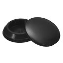 5個 シリコンプラグ 35-38mm 穴用ラバーラウンドスナップインロック穴プラグ 金属管用 防水穴プラグ 家具エンドキャップ挿入物 黒