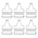 全体バックル 6セット レトロメタルサスペンダー交換バックル 45mm(1-3/4")内幅 トラウザーズ コッ トンジャケット ジーンズ用 シルバートーン