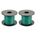 20AWG ワイヤー 20 ゲージ 銅線 PVC フックアップ ワイヤー UL1007 ティンメッキ銅線 30m/100ft 緑 スプール付き 内部接続ワイヤー