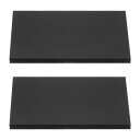 2個 レザークラフトパンチングパッド レザーパンチカットホール用スタンピングクッションボードツール ナイロン 黒 140x200x10mm / 5.5x7.9x...