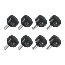 8個 M4 x 12mm ニュート付きクランピングノブ 304ステンレススチールサムスクリュークランピングノ茶色ドハンドスレッドハンドボルトスタッドノブ18mm...
