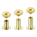 75セットのシカゴスクリューリベット金属プラスヘッドバインディングスクリューポストネイルリベットスタッドスクリュー DIYレザーベルトバッグクラフトブックバイン...