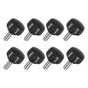 8個M5 x 12mmノブ 304ステンレス鋼サムネジクランプノブ 丸い手ねじ付きハンドボルトスタッドノブ18mm 機械用