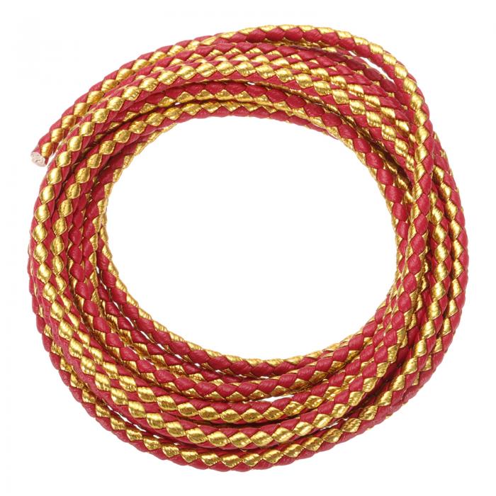 編み込みレザーコード 丸型レザーストラップ ソフト宝石レザーロープ 宝石作り ネクタイ作り ネックレ..