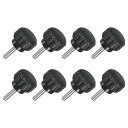 8個 M3 x 12mm ニュート付きクランピングノブ 304ステンレススチールサムスクリュークランピングノ茶色ドハンドスレッドハンドボルトスタッドノブ14mm...
