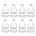 全体バックル 8セット レトロメタルサスペンダー交換バックル 28mm(1-1/8")内幅 トラウザーズ コッ トンジャケット ジーンズ用 シルバートーン