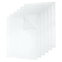6パックのアクリルシート8x8インチ 0.04インチ厚のクリアプラスチックシート 壁のクラフト フォトフレームディスプレイプロジェクト サイン アートプロジェクト用のプラスチックアクリルボード(4)