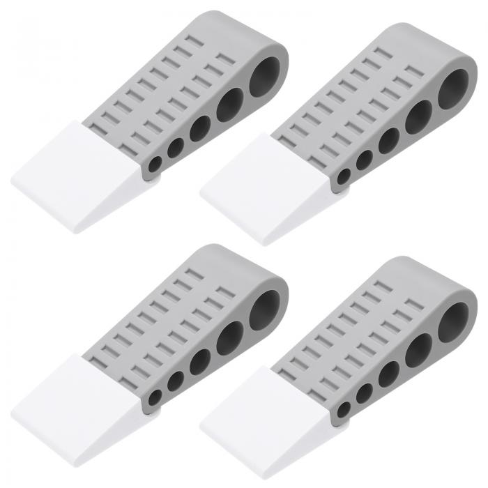 ドアストッパーウェッジ ゴム製 滑り止めドアストッパー 粘着式ホルダー付き ドアの底部用 タイル コン..