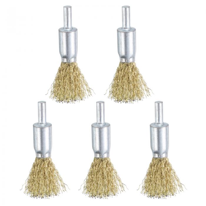 ワイヤーブ ラシ 16 mm径ドリル用 研磨ワイヤーホイール 丸シャンク カーボンスチールカップブ ラシ 粗..