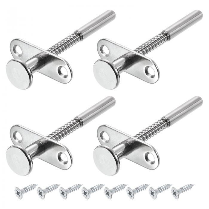 プランジャーラッチ スチール バネ式ボルト プランジャーラッチ 家具 キャビネット ベッド ドア用 7x45 mm 4個
