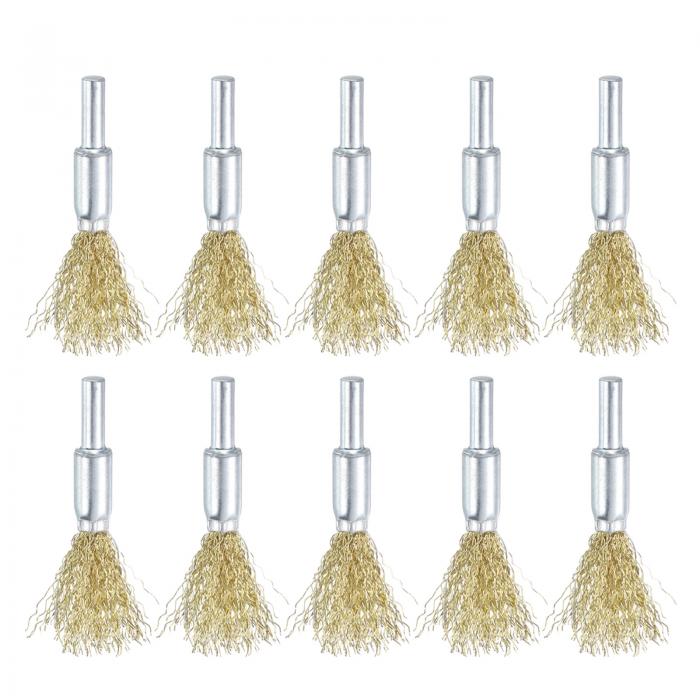 ワイヤーブ ラシ 9.5 mm径ドリル用 研磨ワイヤーホイール 丸シャンク カーボンスチールカップブ ラシ ..