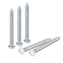 25個 #3.5 x 1-3/8"ホワイトパンヘッドセルフタッピングスクリューカーボンスチールウッドスクリュー シルバーブルー