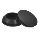 5個 シリコンプラグ 30-33 mm 穴用ラバーラウンドスナップインロック穴プラグ 金属管用 防水穴プラグ 家具エンドキャップ挿入物 黒