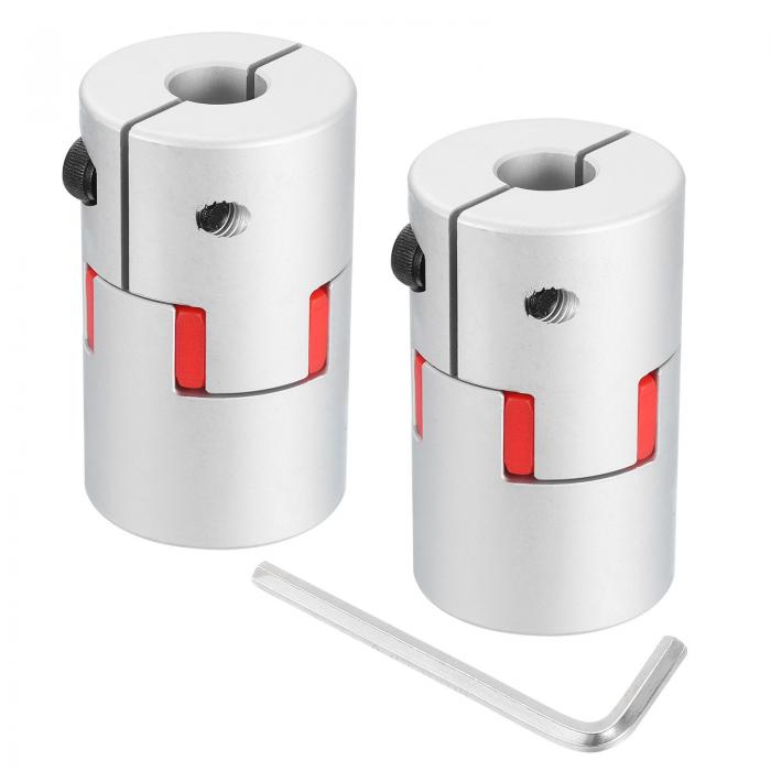 2個 D40 L66 14mmから14mm フレキシブルプラムシャフトカップリング アルミニウムモーターコネクター ..