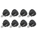 8個 M4 x 8mm ニュート付きクランピングノブ 304ステンレススチールサムスクリュークランピングノ茶色ドハンドスレッドハンドボルトスタッドノブ14mm ...