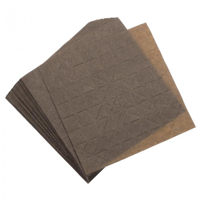 折り目付きの色紙 紙のバラの花の飾り 大人 DIYアートギフト クラフト クリスマス用 ライト茶色 15x15 ..