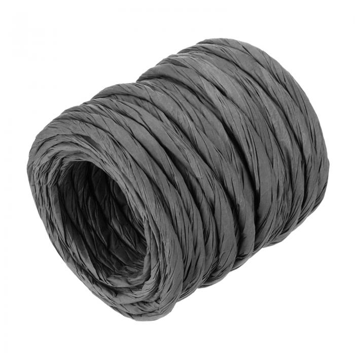 ラフィアペーパークラフトロープ包装ロープ13ヤード手作りツイ ストペーパークラフトストリング/コード/ロープDIY装飾ギフトパッケージング黒