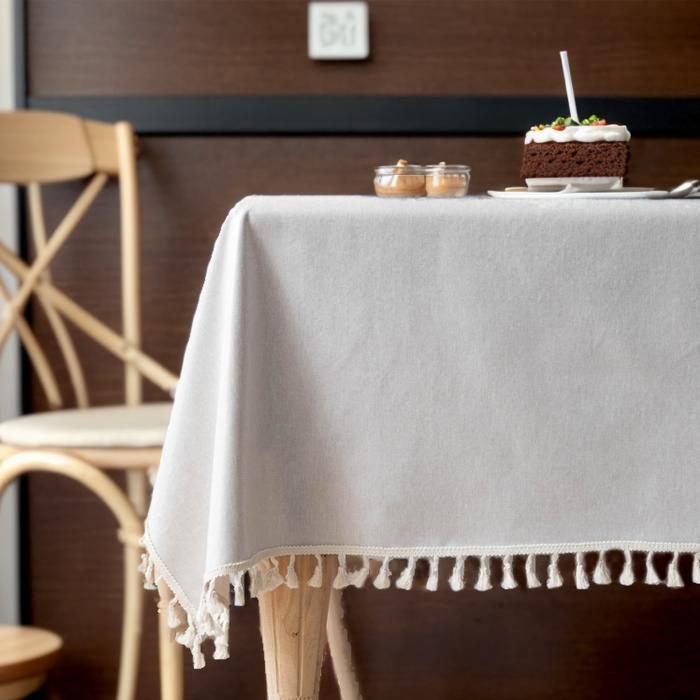 CAPASTEC テーブルクロス 北欧スタイル キッチン 長方形 正方形 撥水 防水 防油 汚れ防止 耐久 耐熱 ダ..