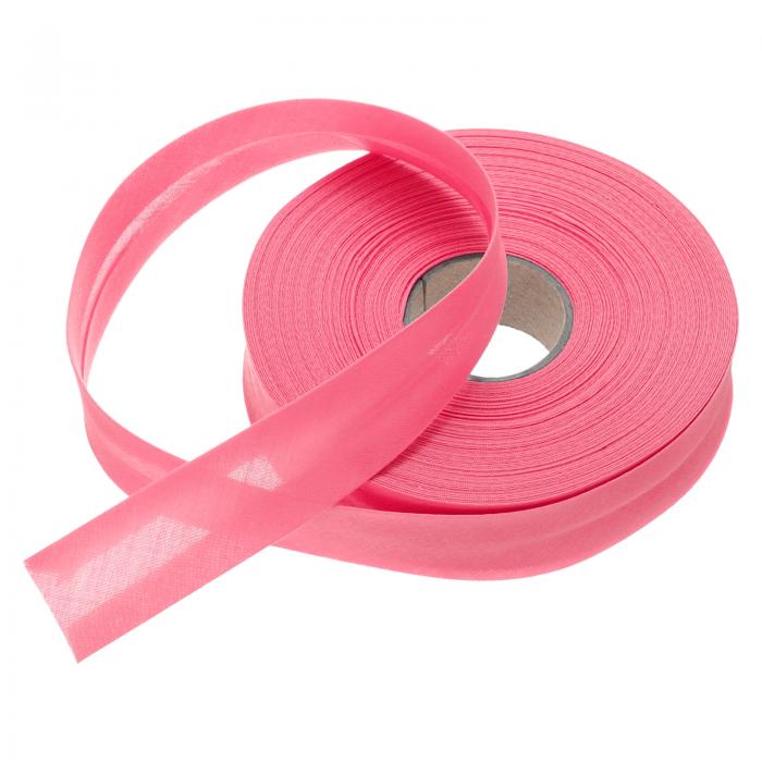 1インチシングルフォールドバイアステープ ポリエステル連続バイアステープ 縫製 シーミング キルティング 裾付け バインディング クラフト用（明るいレッド 25ヤード）