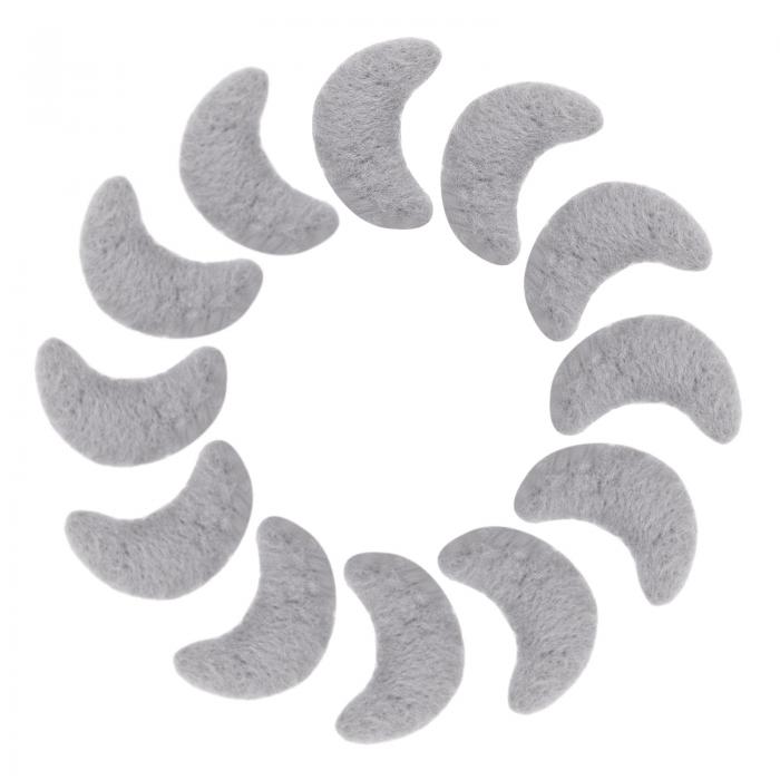 フェルトムーンクラフト ポンポンの縫製 手作りウールフェルトシート DIYアートや工芸品 裁縫手芸 クリスマスの装飾用 シルバーグレー 3 cm 15個