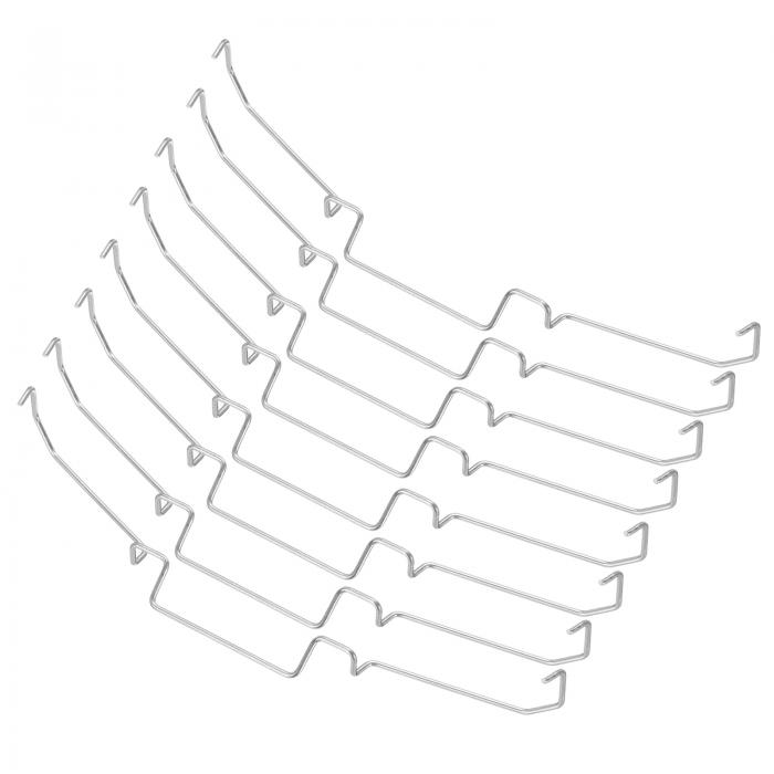 8pcs CPUヒートシンクファンバックル、11CMワイヤーバックルアッパーフックタイプ固定クリップPCメイン..