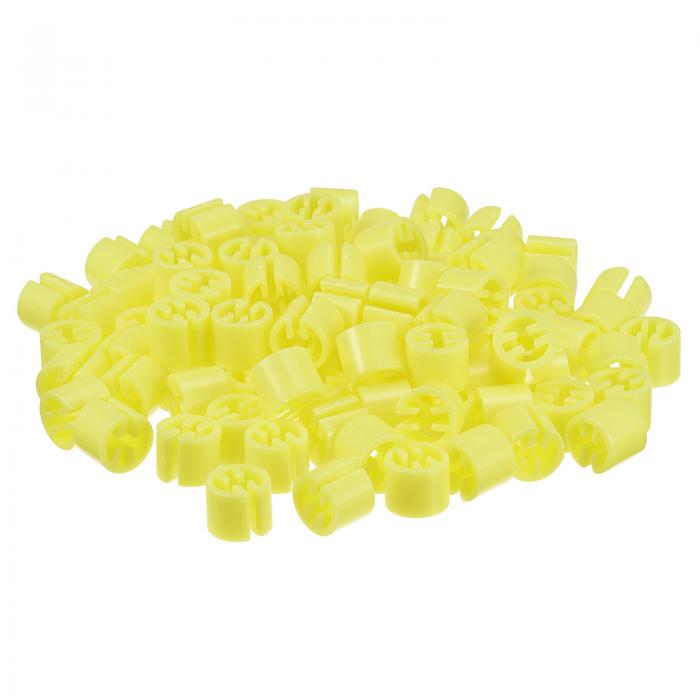 3.5mmロッドに適した服ハンガーマーカー空ホワイトガーメントカラーコーディングイエローカウント200