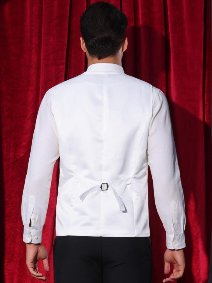 Lars Amadeus メンズクラブウェア用メタリックウエストコート 輝くフォーマルベスト パーティー用 ノースリーブ グリッターベスト 金色 2XL