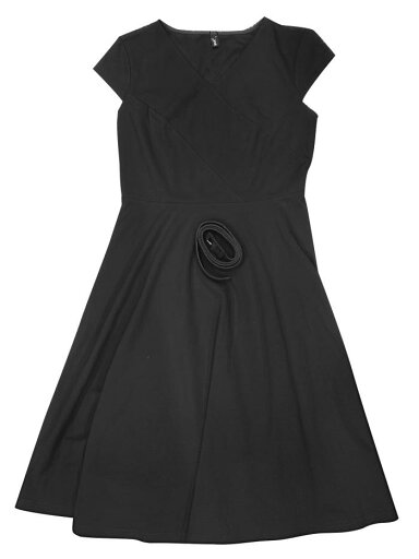 Allegra K 女性用ドレス ベルト付き Vネック キャップスリーブ ゆったり Aラインドレス レディース ブラック M Allegra K 女性用ドレス ベルト付き Vネック キャップスリーブ ゆったり Aラインドレス レディース ブラック M