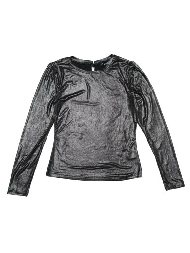 Allegra K レディース メタリックシャツ 輝く ディスコ パーティー用 トップス ダークシルバー L Allegra K レディース メタリックシャツ 輝く ディスコ パーティー用 トップス ダークシルバー L