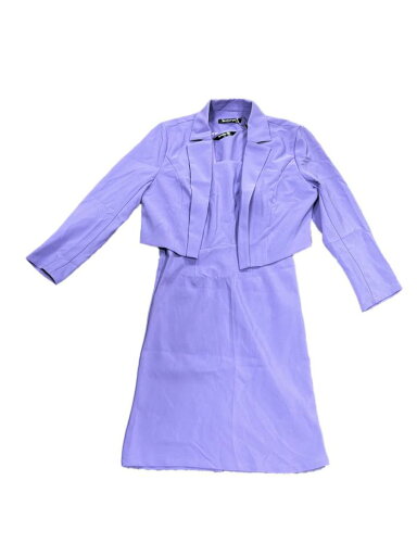 Allegra K レディース ビジネスドレススーツセット ノースリーブ ボディコンドレス 長袖 クロップドブレザー 仕事着 パープル L Allegra K レディース ビジネスドレススーツセット ノースリーブ ボディコンドレス 長袖 クロップドブレザー 仕事着 パープル L