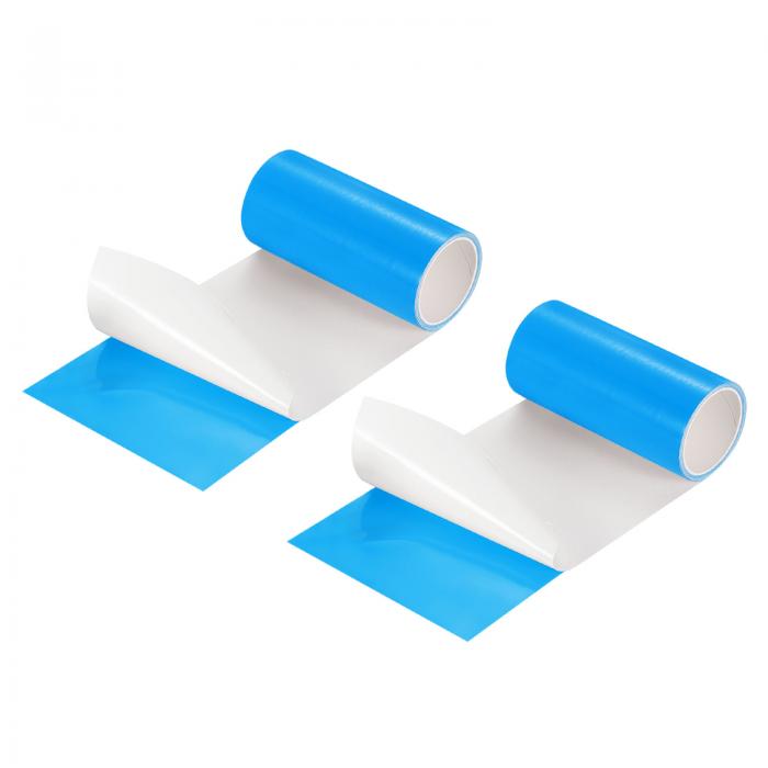 インフレータブルパッチ修理キット 4" x 492 Ft 2個 TPUプールパッチ修理テープ エア クッション バウ..