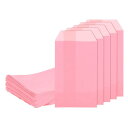 クラフト紙製おやつバッグ 15 x 8 cm 耐油クラフト キャンディバッグ フラットギフトバッグ 小さなギフトバッグ ベーカリー クッキー デザート チョコレート 石鹸 ウェディング パーティー ギフト用 ピンク 100個