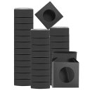 32個の石鹸パッケージボックス 3x3x1.2" クラフト石鹸ボックス ミニ石鹸プレゼント トリート ギフトボックス ベーカリー キャンディ パッケージング 宝飾品ディスプレイ(黒)