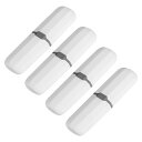 旅行用歯ブ ラシケース ポータブル歯ブ ラシホルダー プラスチック 歯ブ ラシオーガナイザー 収納容器カバー 自宅 旅行 ビジネス キャンプ用 ホワイト 4個