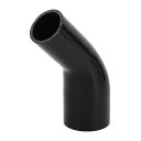X AUTOHAUX 1個 45-60mm/1.77-2.36" ID 90mm/3.54" 長さ 45度 ブラック カーシリコンホース クーラントホース ユニバーサル