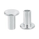 50個 セミチュー ブ ラーリベット 8mm x 16mm アルミニウム製ラウンドフラットヘッドセミチュー ブ ラーリベット金属スタッドリベット 産業家庭用修理...