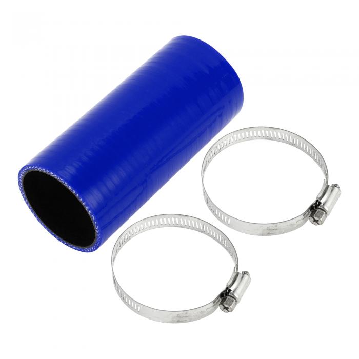 X AUTOHAUX 内径60mm 長さ150mm 0度 ストレート ブラックブルー車用シリコンホース ホースバンド付き 耐圧力 耐久 耐熱ホース 耐寒 インテークホース エアクリーナー エアーホース インタークーラーパイプ 自動車 建設機械 工業用 研究機器 農業機械 1セット