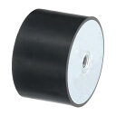 75 x 50mm M12 めねじラバーマウント 振動アイソレーター アンチバイブレーションパッドフラットサイレントブロックベースブロックを置き換えます