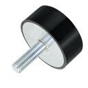 M12スレッドラバーマウント 振動アイソレータ スタッド付き円筒形ショックアブソーバー60 x 25mm