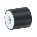 20 x 20mm M5スレッド女性用ラバーマウント 振動アイソレータ アンチ振動パッドフラットサイレントブロックベースブロックの代わり