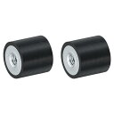 2個10 x 10mm M3スレッド女性用ゴムマウント 振動アイソレータ アンチ振動パッドフラットサイレントブロックベースブロックの代わり